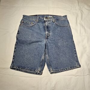 Levi's 505 Men's Blue Jean Shorts Classic Fit Acid Wash Denim